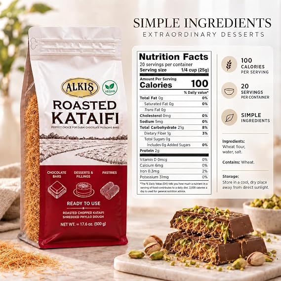 Alkis Roasted Kataifi — 18 × 500 g Case
