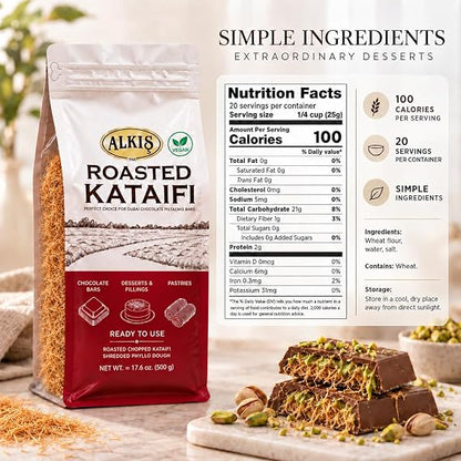 Alkis Roasted Kataifi — 18 × 500 g Case